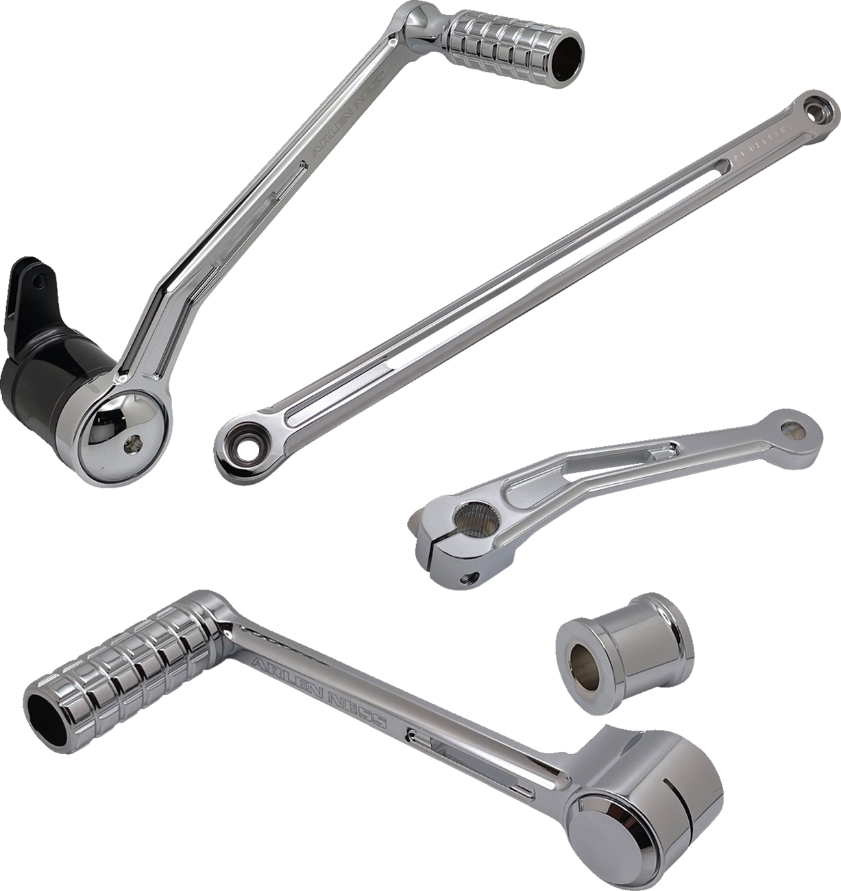 ARLEN NESS SpeedLiner Foot Control Kit w/ Toe Shifter - Solo - Chrome 420-105