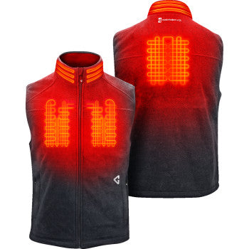 GERBING HEATED CLOTHING 7V Thermite Fleece Heated Vest 2.0 - Gray - XL GERTFVST7VMGXL