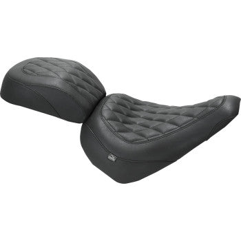 MUSTANG Wide Tripper™ Passenger Seat - Diamond - Black Stitch - FXBR '23-'25 85213