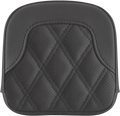 SADDLEMEN Tall Sissy Bar Pad - RoadSofa - Lattice Stitch - Black - FL '99-'23 40744