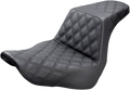 SADDLEMEN Step-Up Seat - Full Lattice Stitch - Black 818-29-175