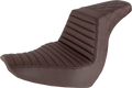 SADDLEMEN Step-Up Seat - Front Tuck-n-Roll/Rear Lattice Stitch - Brown 818-29-176BR