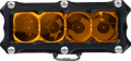 HERETIC Light Bar - Spot - 4" - Amber 50414