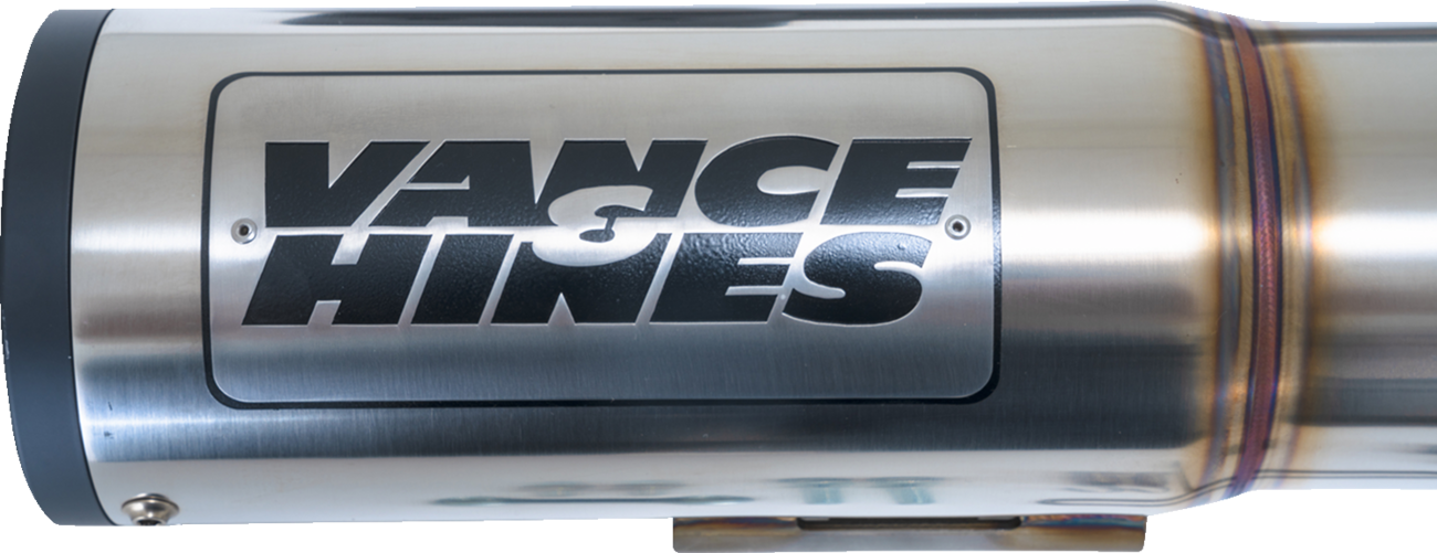 VANCE & HINES Hi-Output RR Exhaust System - Brushed  Glide  FLTRXST 2017-2024  27321