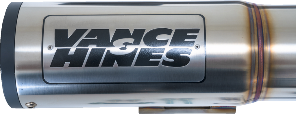 VANCE & HINES Hi-Output RR Exhaust System - Brushed  Glide  FLTRXST 2017-2024  27321