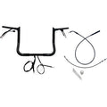 FAT BAGGERS INC. 1-1/4" EZ Install Pointed Top Handlebar - 12" - Black 949012-B