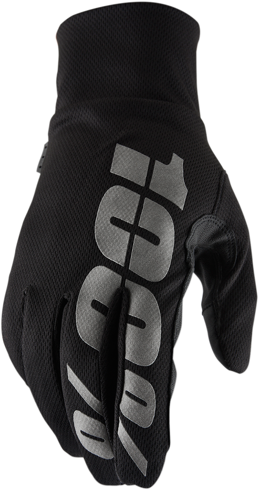 100% Hydromatic Waterproof Gloves - Black - Large 10017-00002