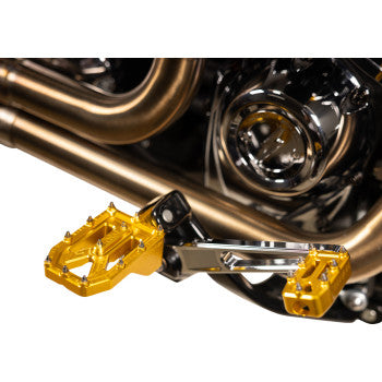 THRASHIN SUPPLY CO. Aggressor Footpegs - Rear - Gold TSC-2022-5-D