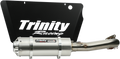 TRINITY RACING Single Stinger Exhaust - Brushed TR-4171F