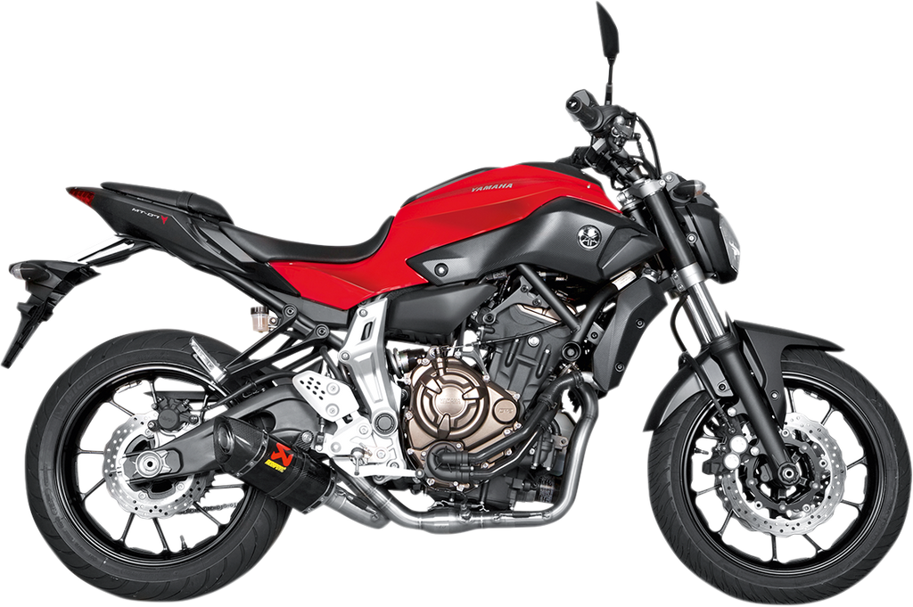 AKRAPOVIC  S-Y7R2-AFC  Stainless Steel/Carbon Fiber Race Exhaust MT-07/FZ-07 XSR 700/Tracer 900 GT  2016-2024  1810-2226