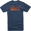 ALPINESTARS Moto X T-Shirt - Navy/Orange - Large 1213720247032L