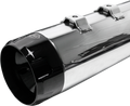 S&S CYCLE 4.5" Mufflers - Chrome with Black Thruster NOW HAVE ALL BLK END CAPS 550-0619