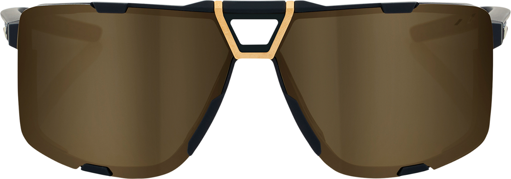 100% Eastcraft Sunglasses - Soft Tact Black - Soft Gold Mirror 61045-258-01