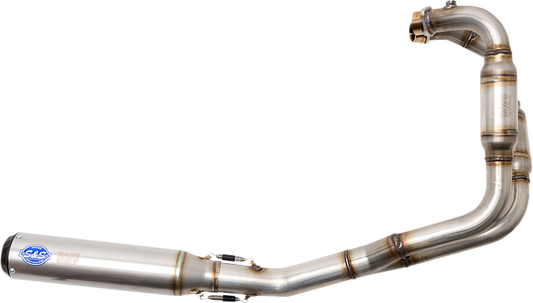 S&S CYCLE Qualifier 2:1 Exhaust System - Stainless Steel Royal Enfield 2019-2021 Race Only 550-1031