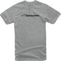 ALPINESTARS Linear Combo T-Shirt - Heather Gray/Black - Large 1213720021126L