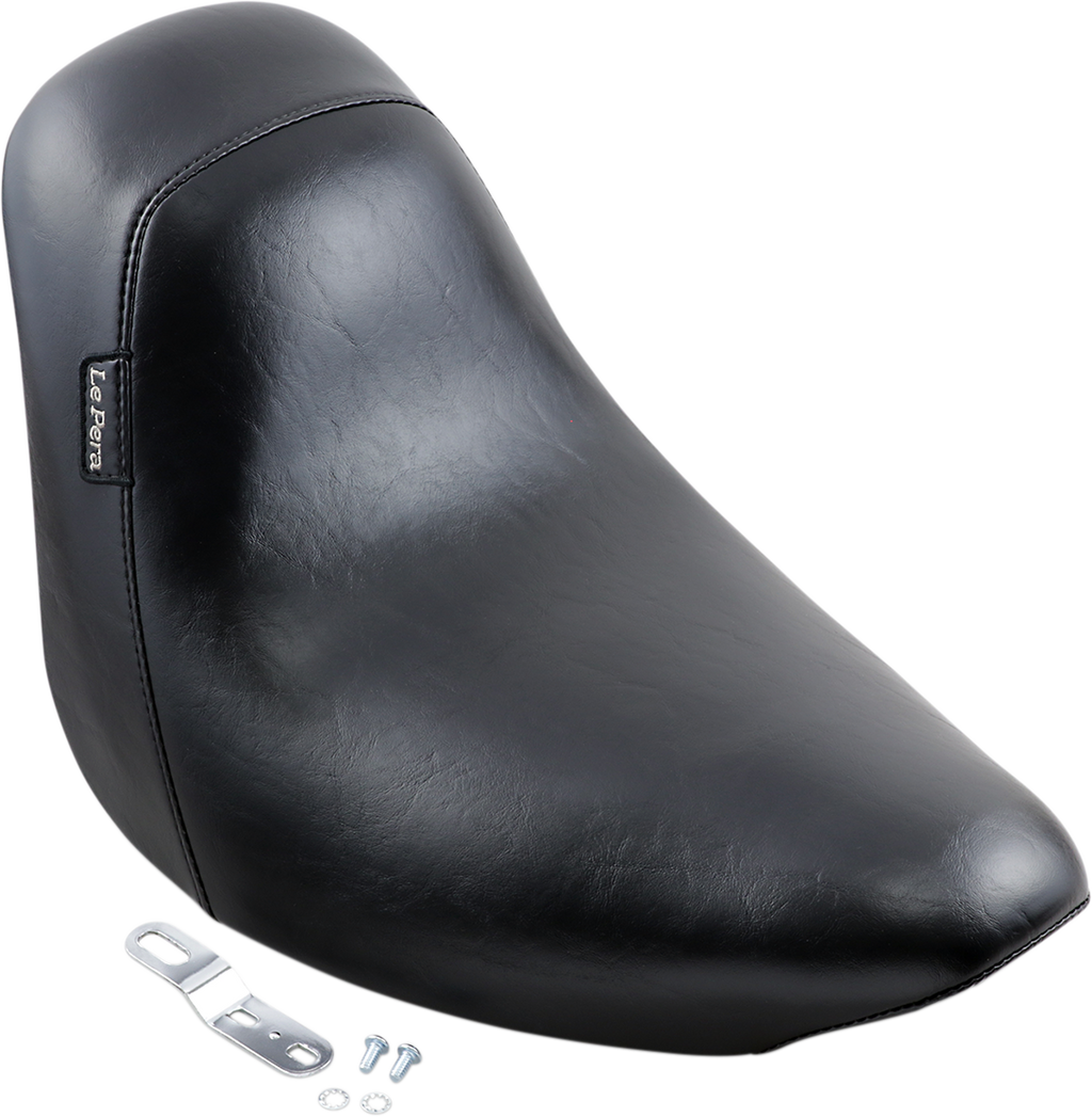 LE PERA Bare Bones Solo Seat - Smooth - Black - FXST LGK-007