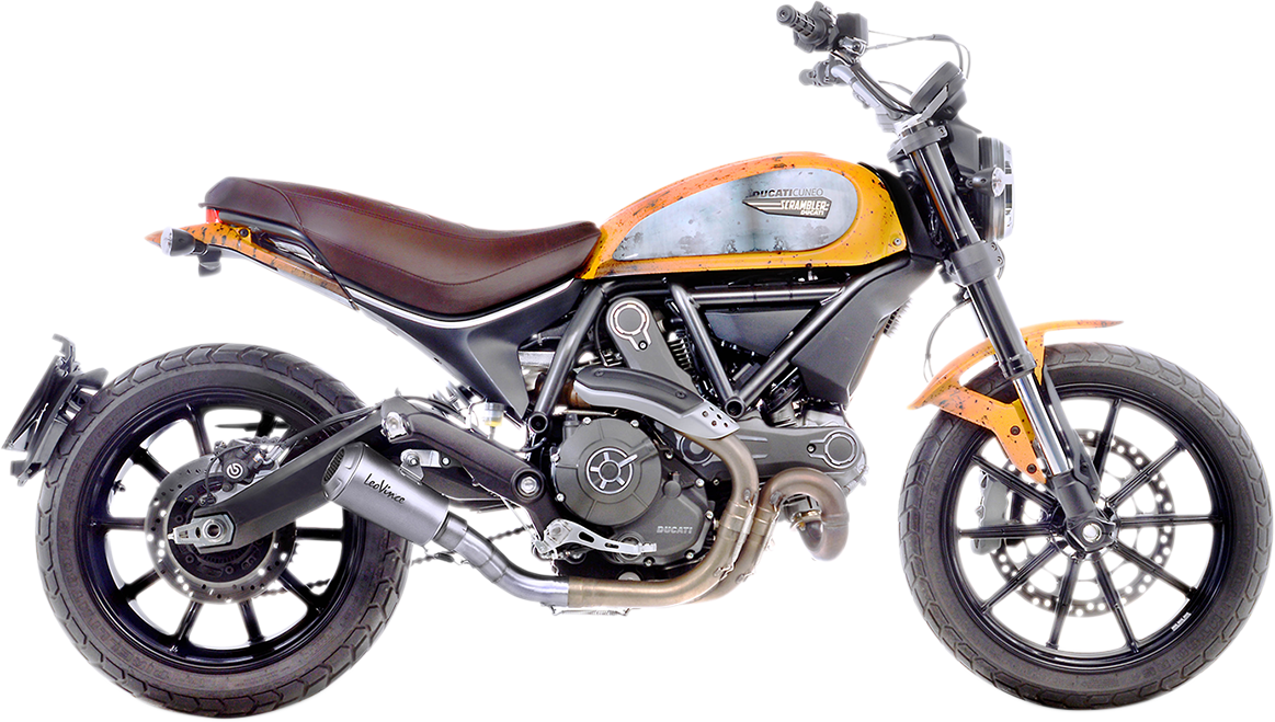 LEOVINCE Stainless Steel LV-10 Muffler for Scrambler 2015-2020  15206