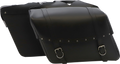 SADDLEMEN Highwayman Rivet Slant-Style Saddlebags - Jumbo X021-03-042