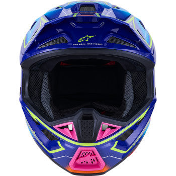 ALPINESTARS SM7 Helmet - Cast - Gloss/Blue/Pink/Yellow Fluo - 2XL 8302626-7254-XXL