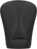SADDLEMEN Dominator Pillion Pad - Extended Reach - Black w/ Gray Stitching - FL '08-'23 808-07B-0162EXT