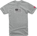 ALPINESTARS Flagged T-Shirt - Heather Gray - Large 1213720381026L