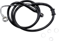 DRAG SPECIALTIES Brake Line - +8" - Black - '15-'17 Softail 618299-8BLK