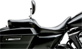 LE PERA Maverick Seat - With Backrest - Smooth - Black - FL '08-'22 LK-957BRS