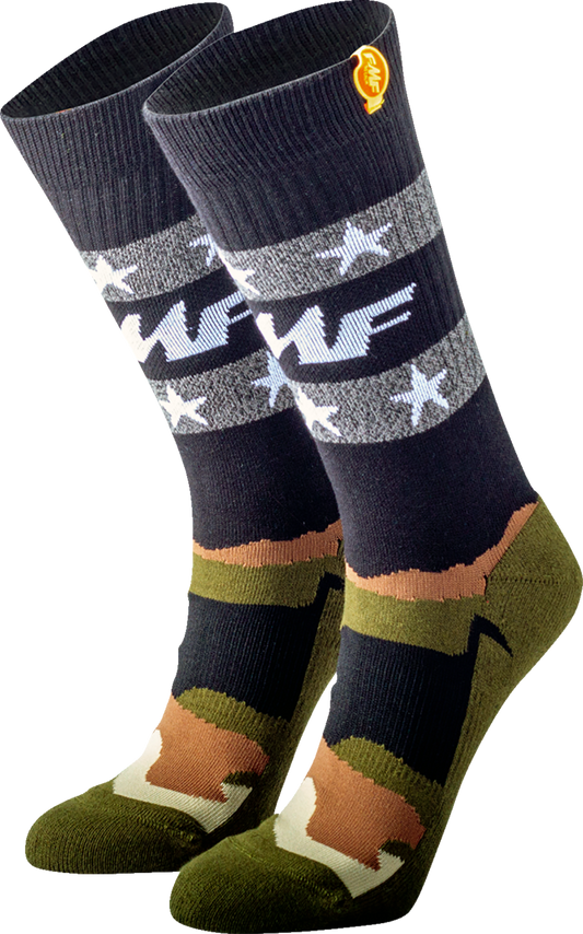 FMF Camo Stars Socks - Camo - One Size SP22194907 3431-0730