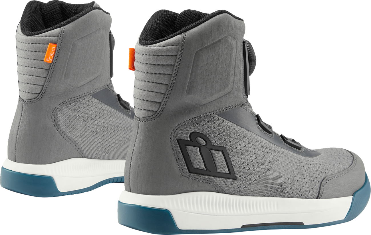ICON Overlord™ Vented CE Boots - Gray - Size 10.5 3403-1274