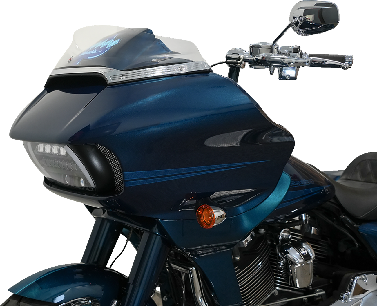 KLOCK WERKS Flare™ Windshield - 6" - Clear - FLTR KWW-01-0658