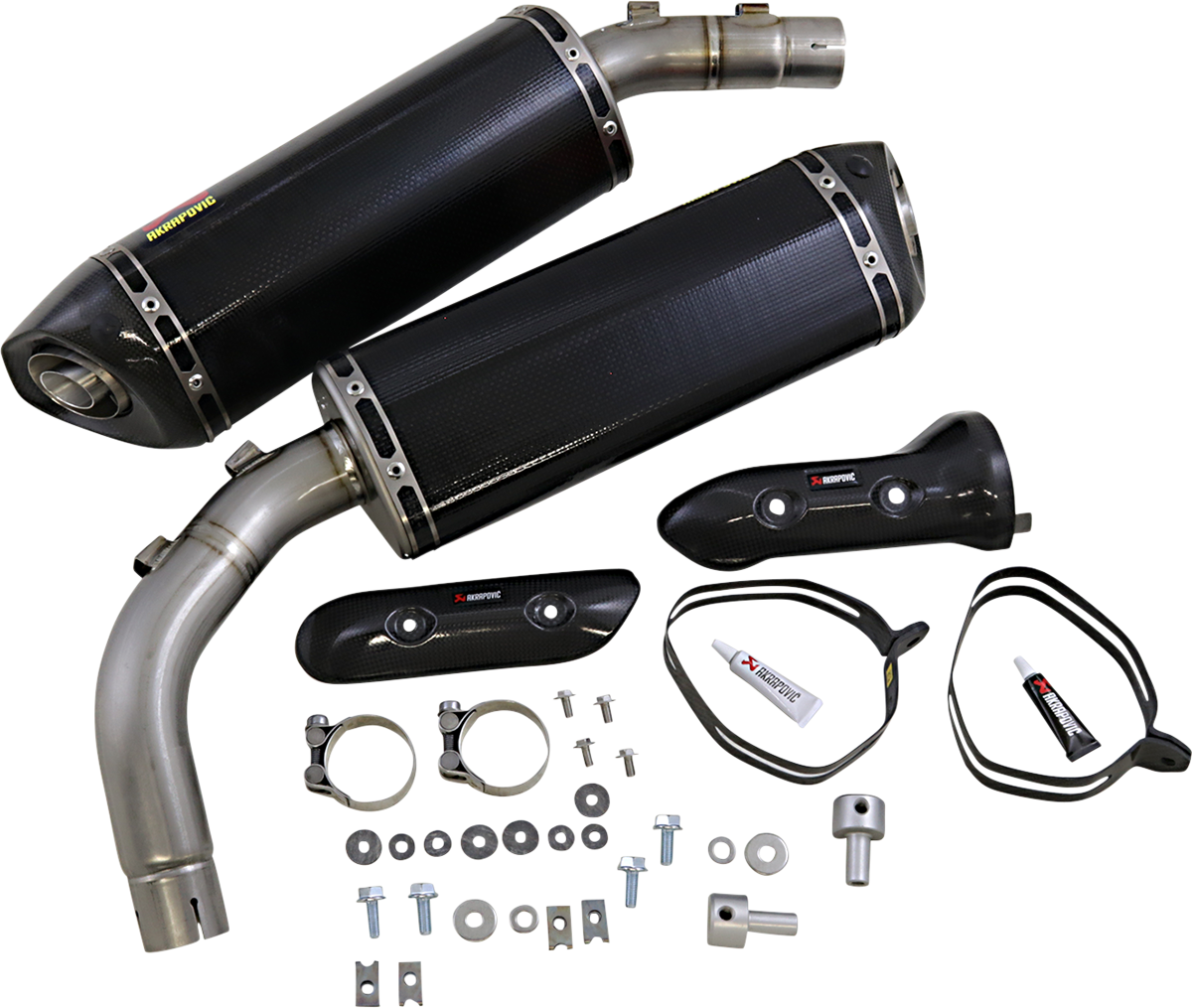 AKRAPOVIC Mufflers - Carbon Fiber YZF-R1 2009-2014 S-Y10SO10-HZC 1811-2981