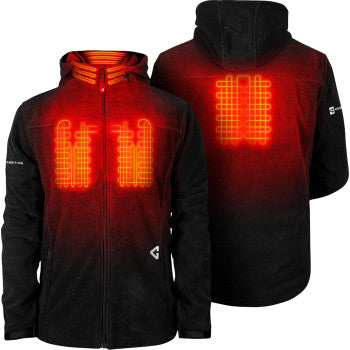 GERBING HEATED CLOTHING 7V Thermite Fleece Heated Jacket 2.0 - Black - Small GER-TFJKT-7V-M-B-S