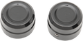 DRAG SPECIALTIES Axle Cap - Front - Black 0214-0831