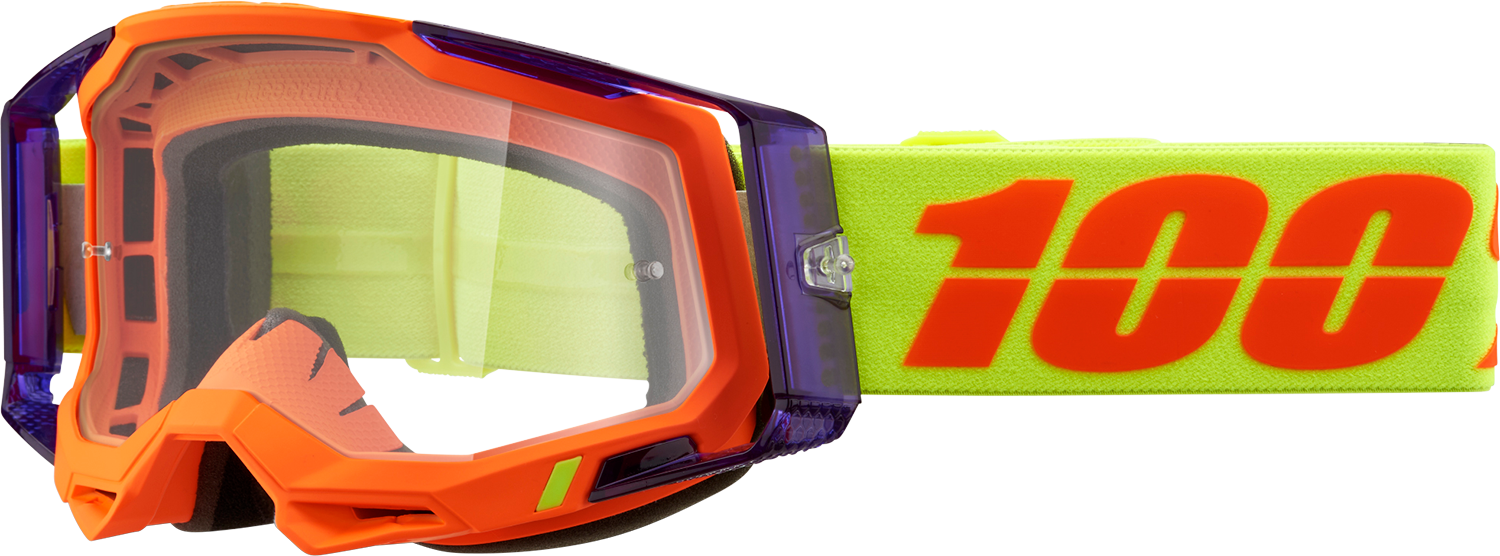 100% Racecraft 2 Goggles - Panam - Clear 50009-00021