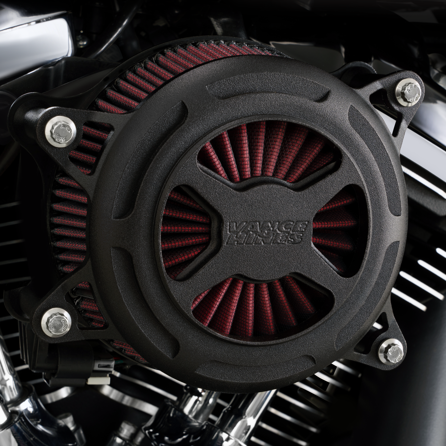 VANCE & HINES VO2 X Air Cleaner - Black Wrinkle 42365