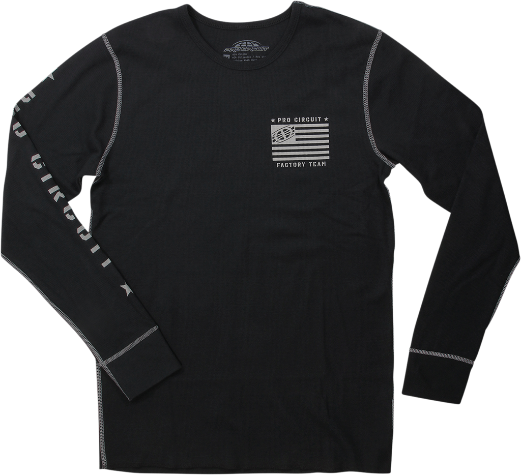 PRO CIRCUIT Thermal Shirt - Long-Sleeve - Black - Medium 6412101-020