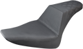 SADDLEMEN Step-Up Seat - Rear Lattice Stitch - Black - FLS 812-26-173