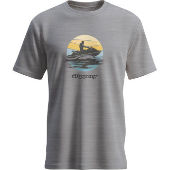 SLIPPERY Vintage T-Shirt - Heather Gray - Large 3030-25323
