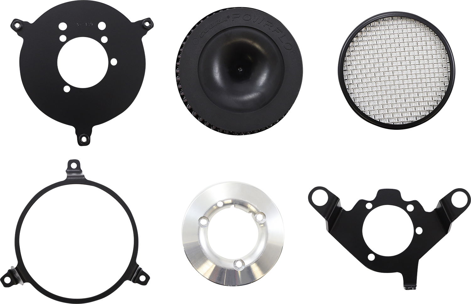 COBRA Air Filter - Plain - Black 606-0102-03B-SB