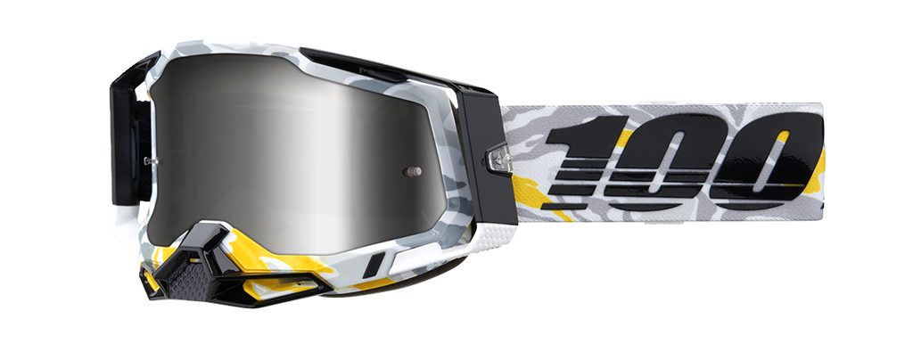 100% Racecraft 2 Goggles - Korb - Silver Mirror 50010-00019
