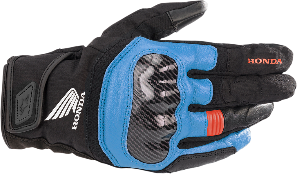 ALPINESTARS Honda SMX Z Drystar® Gloves - Black/Blue/Bright Red - Medium 3527321-1737-M