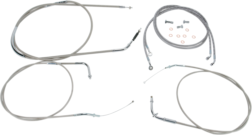 BARON Cable Line Kit - 15" - 17" - VN2000 - Stainless Steel BA-8076KT-16