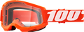 100% Strata 2 Goggles - Orange - Clear 50027-00005