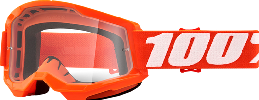 100% Strata 2 Goggles - Orange - Clear 50027-00005