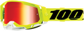 100% Racecraft 2 Goggles - Fluo Yellow - Red Mirror 50010-00004