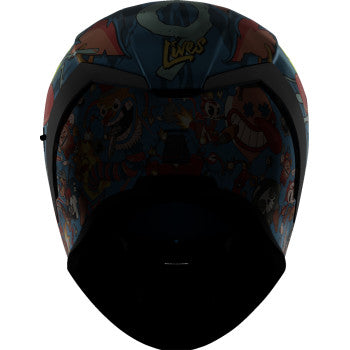 ICON Airform™ Helmet - 9 Lives - Blue - Large 0101-17386
