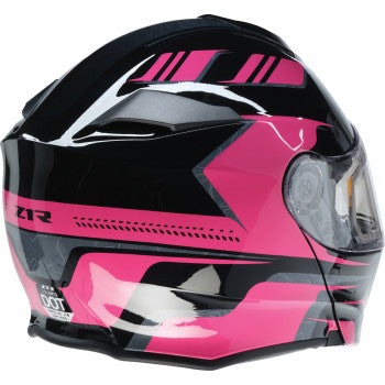 Z1R Solaris 2.0 Helmet - First Tracks - Electric - Dual Pane - Black/Pink - Small 0120-0844