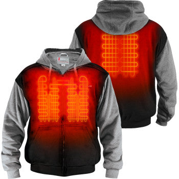 GERBING HEATED CLOTHING 7 V Battery Heated Hoodie - Black - 2XL GERHDY7VUNIBLKXXL