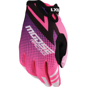 MOOSE RACING Youth SX1™ Gloves - Pink/Purple - Large 3332-1905