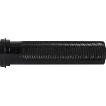 THRASHIN SUPPLY CO. Throttle Tube - Knurled - 1" - TBW - Black TSC-2704-1